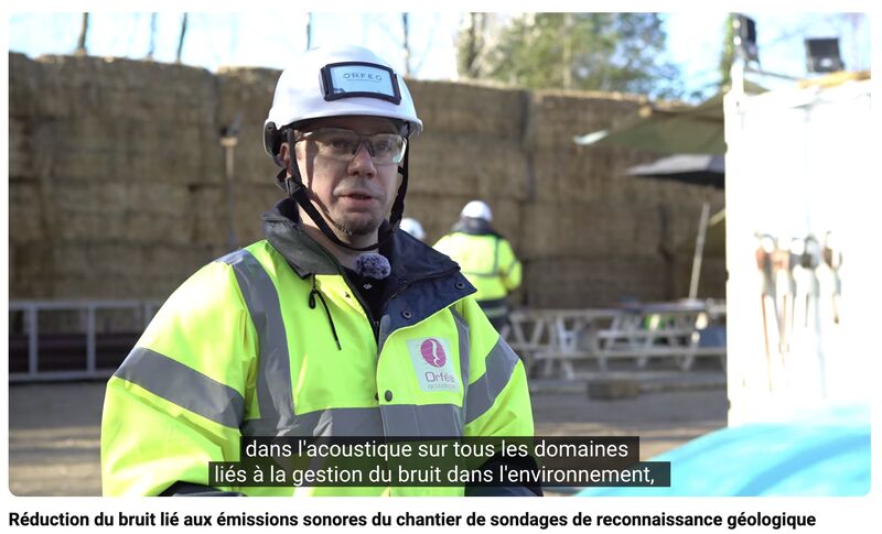 CMA & ORFEA mesure l'empreinte acoustique d'un chantier de sondage